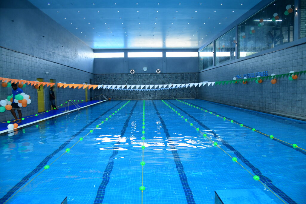 SKYPOOLFITNESS 2 Only Temperature Controlled Semi-Olympic Pool in Tejaswini Nagar